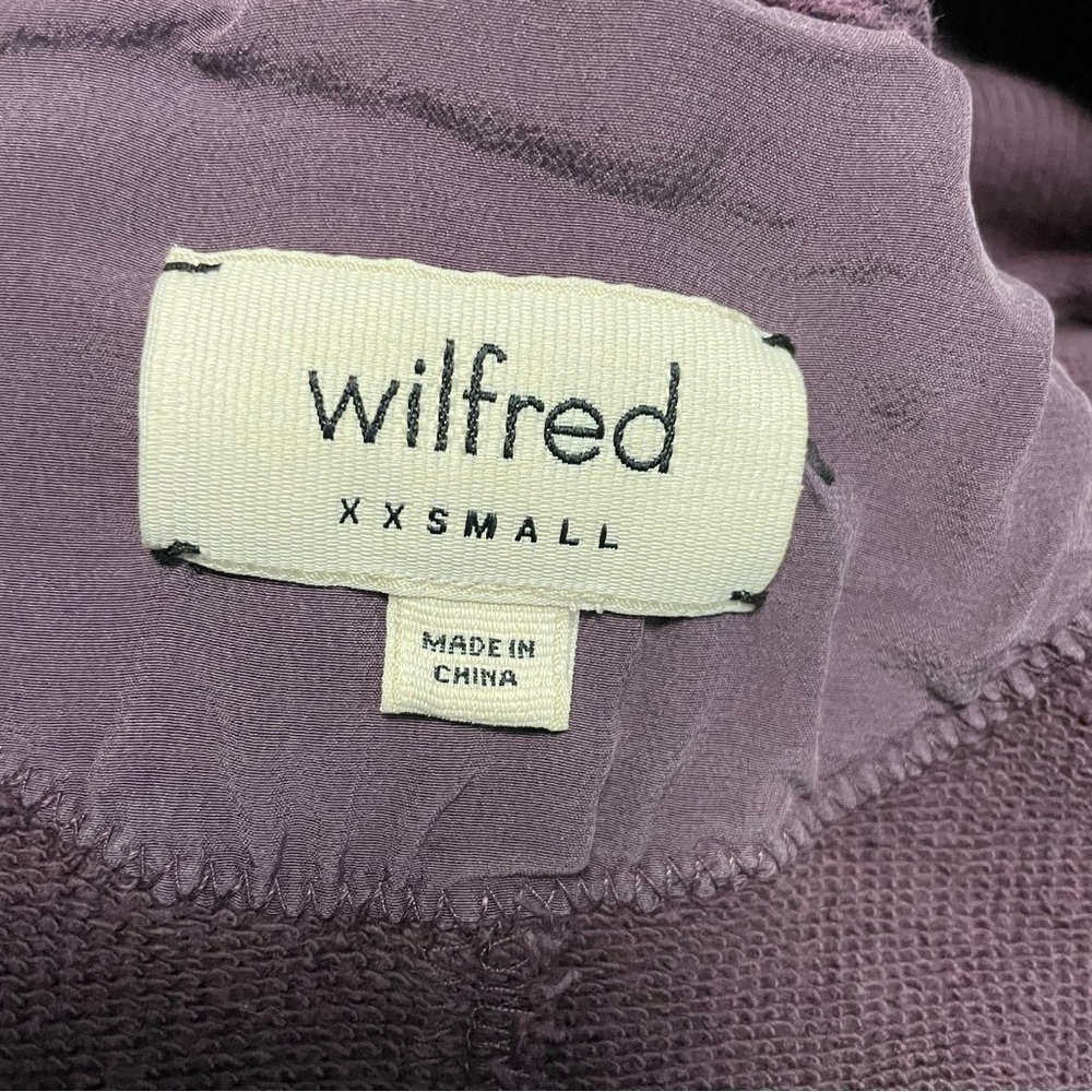 Aritzia Wilfred Ribbed Knit Diderot Cocoon Cardigan Women’s XXS Merlot - Picture 7 of 10